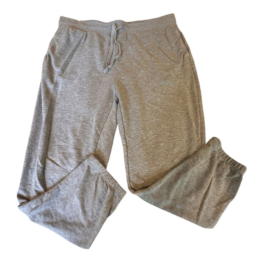 32 Degrees Heat Men’s XXL Gray Lounge Pants French Terry Lined Sleep Sweatpants